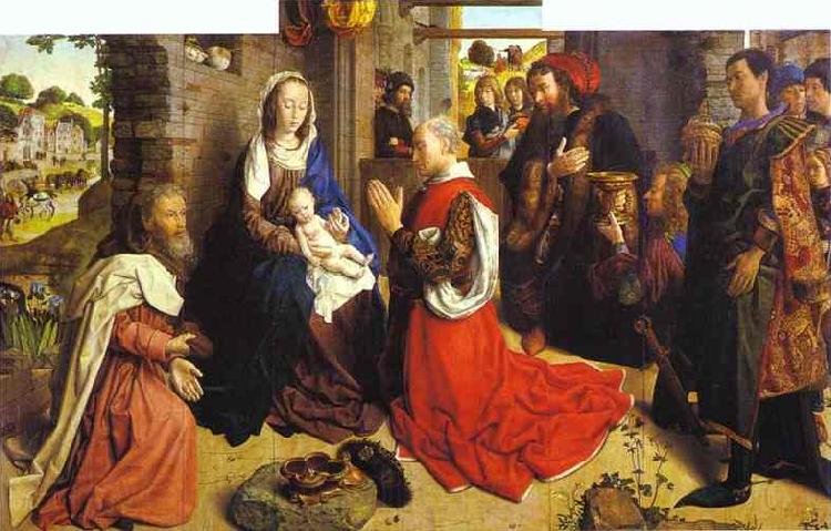 Hugo van der Goes Adoration of the Magi Spain oil painting art